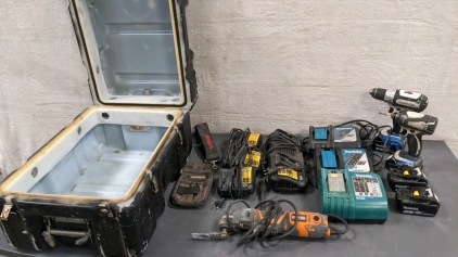 Makita, DeWalt, Rigid Tools w/Case