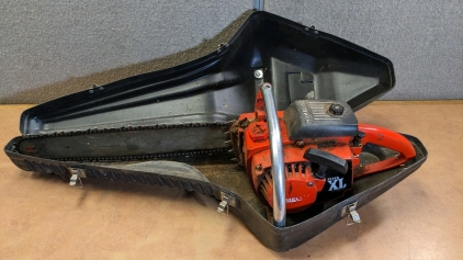 Vintage Homelite Chainsaw w/Case - Reportedly Works