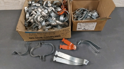 Two-Hole Pipe Straps, Uni-strut Pipe Clamps