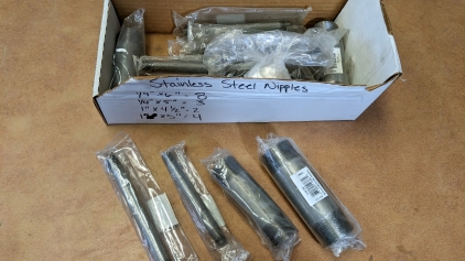 Assorted Stainless Steel Nipples