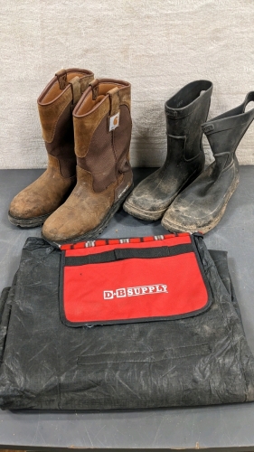 Carhartt Boots (11), Rubber Boots (12), Work Mat (54x48)