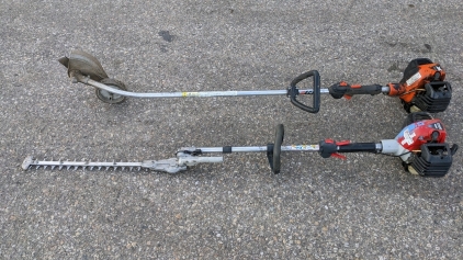 Echo Commercial Lawn Trimmer & Edger, Shindaiwa Long-arm Hedge Trimmer