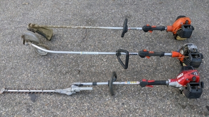 Echo Commercial Lawn Trimmer & Edger, Shindaiwa Long-arm Hedge Trimmer