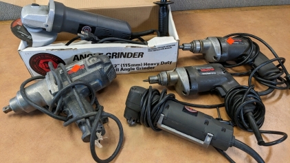 Black&Decker Industrial Drills, 1/2" Socket Driver, 90&deg; Drill, Angle Grinder