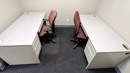 (2) Desks w/Keys & Chairs