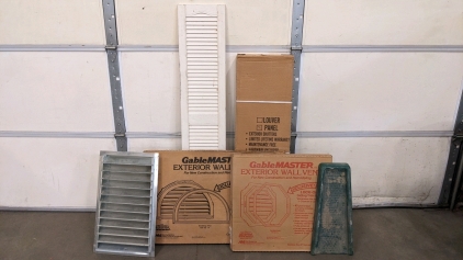 New Gable Wall Vents, New Window Shutters, More