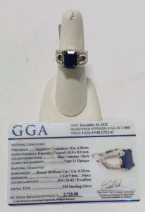 6.00 CTW. Sapphire Corundum Ring