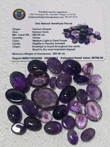 Natural Amethyst Percel Stones