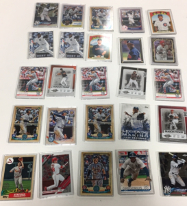 (25) 2020-22 MLB Baseball Cards With Rookies,Stars,Inserts in Protective Cases