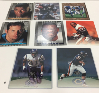 (8) Vintage NFL 8” x 10” Action Photos Including Barry Sanders., Michael Irvin and More!