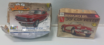 '59 Corvette And '68 Mustang GT Models