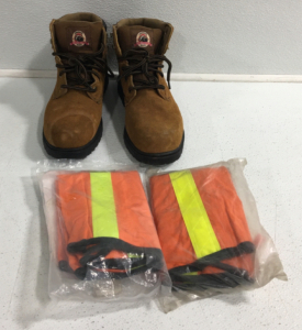Bramma Leather Boots Size 10.5 , (2) Orange Cooling Vests
