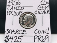 1956 PR69Cameo Gem Proof Silver Dime