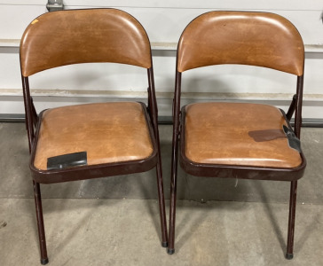 (2) Folding Event Chairs W/ Pads