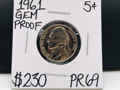 1961 PR69 Gem Proof Vintage Nickel