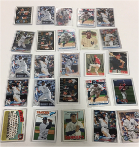 (25) 2020-22 MLB Baseball Cards With Rookies,Stars,Inserts in Protective Cases