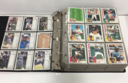 Large 3-Ring Binder Of Baseball Cards (500+) Cards