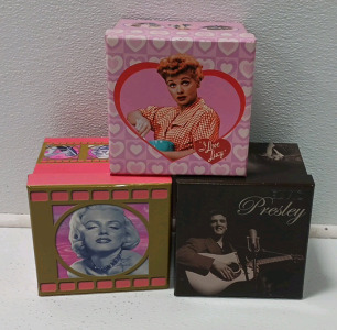 Elvis Presley, Marilyn Monroe And "I Love Lucy" Gift Boxes