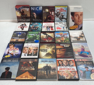 (23) Various Movies and TV Show DVDs, (20) Seinfeld DVDs