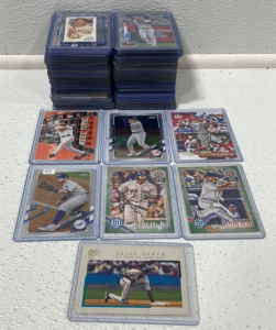 (100) Baseball Cards w/ Protective Cases