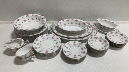 38-Piece Dish and Platter China Set