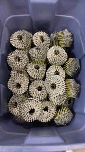 Large Lot of Senco Galvanized Conical Wire Wound Nails