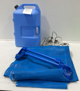 (1) Rubbermaid 6-Gallon Jug (1) Outdoor String Light (1) Partial Plant Protector/ Shade Maker