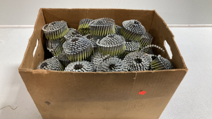 Large Lot of Senco Galvanized Conical Wire Wound Nails