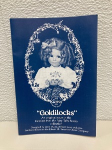 Goldilocks 1854 Edwin M Knowles Doll