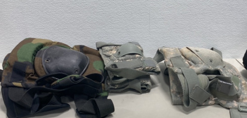 Multiple Sets of Camo Military Padding