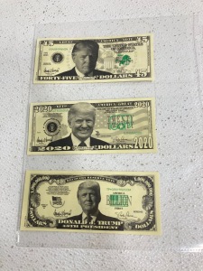 45, 2020,1,000,000,000 Donald J Trump Bills