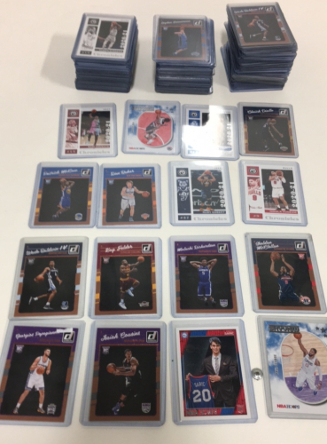 (100) Various Basketball Cards In Protective Cases Lots Of Stars And Rookies