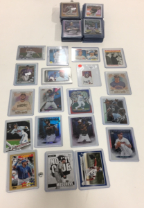 (100) Various Baseball Cards In Protective Cases Lots Of Stars And Rookies