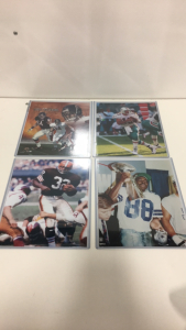 (4) NFL 8” x 10” Action Photographs in Protective Cases