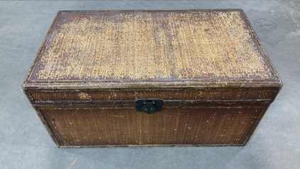 Wicker and Wood Trunk