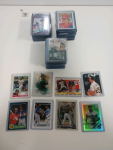 (100) Various Baseball Cards In Protective Cases