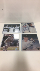 (1) Joe DiMaggio 8” x 10” Art Print (1) Kirby Puckett 8” x 10” Art Print (1) Mickey mantle, Maris, Mays REPRINT 8” x 10” Photo (1) Oakland A’s Player Photo