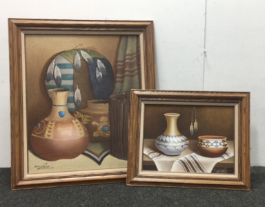 (2) Pottery Paintings