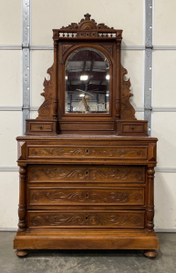 Antique 4-Drawer Dresser With Mirror - Please Inspect