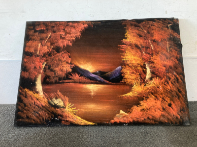 Large Hand Painted Art Piece