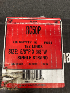 Drives Inc. Single Strand 10 Ft. Precisi&oacute;n Roller Chain