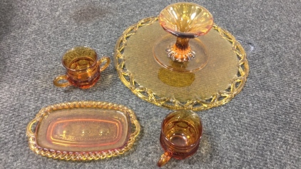 Vintage Amber Dishes