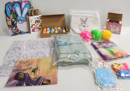 Lot Of Easter Supplies And Decorations