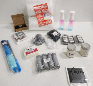 Filters, Candles, Furniture Caster Wheels, Duster, Packing Wrap, (2) Spray Bottles And More