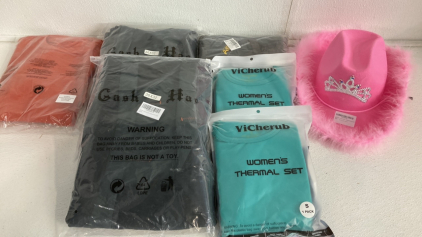 Sweaters - Ski Pants - Cow Girl Hat - Thermal Set