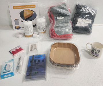 Mouse Trap, (2) Oil Diffusers, Mircofiber Towels, Garden House, Dad Mug And More