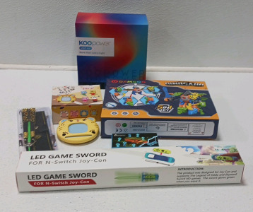 LED Game Sword, Dinosaur Assembly, Learning Machine And More