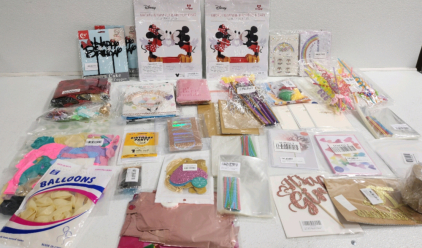 Large Lot Of Birthday And Party Supplies