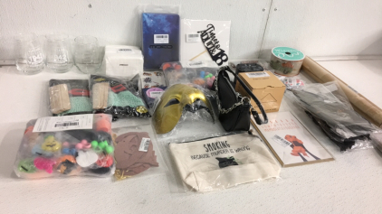 Purse - Party Light - Wine Glasses - Masks - Cake Toppers