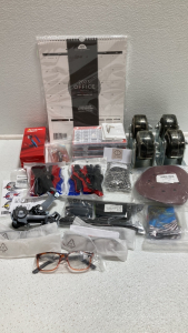 Heavy Duty Caster Wheels, Sanding Discs, Pan Head Screws, Bolts/Nuts/Washers Kits, +2.00 Readers, Fishing Lures, 2023 Hanging Calendar and more